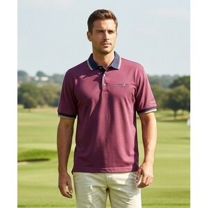 Turtle Creek Polo Shirt Men's Macquarie Links Pinehurst Golf Athleisure Size XL